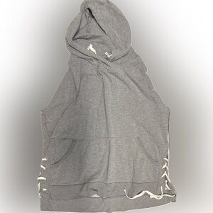 GAP Gray Knit Hoodie with side ties | Sz XL